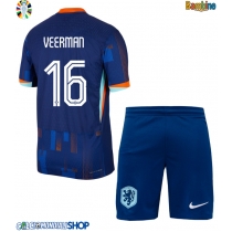 Maglie da calcio Olanda Joey Veerman #16 Seconda Maglia Bambino Europei 2024 Manica Corta (+ Pantaloni corti)